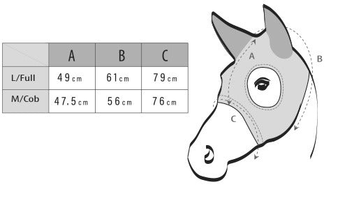 Lami-Cell Titanium Fly Mask with Ears